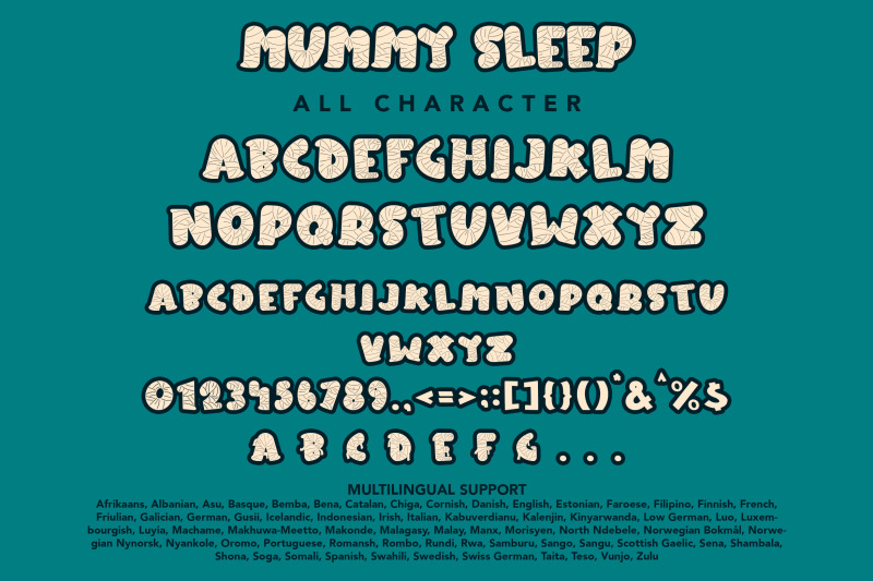mummy-sleep-halloween-display-font