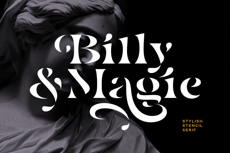 billy-magie-stylish-stencil-serif
