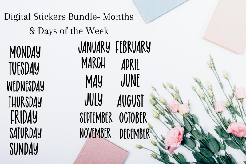 digital-stickers-bundle-months-and-days
