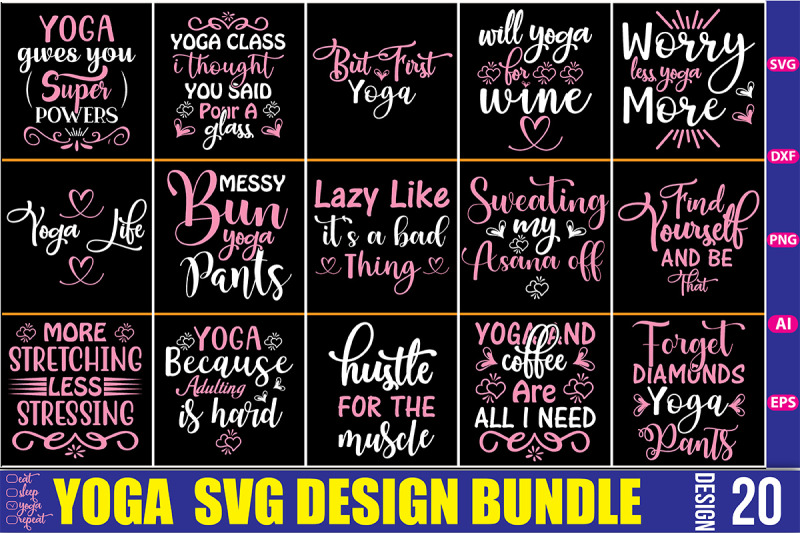 yoga-svg-bundle