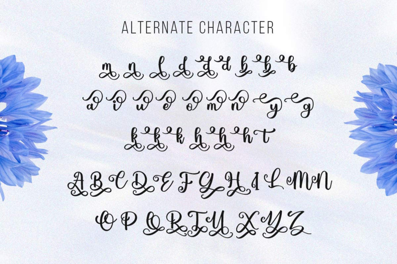 blueberry-script-calligraphy
