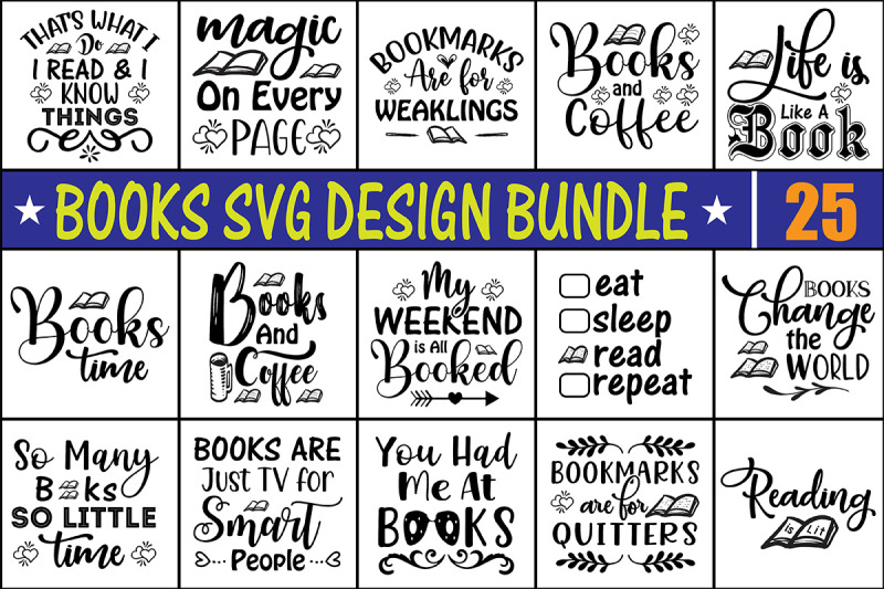 books-svg-bundle-file