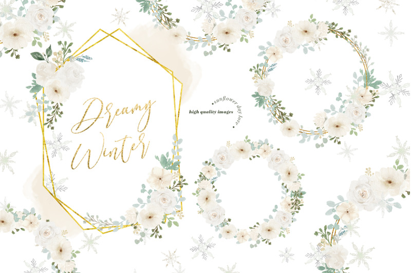 frame-dreamy-winter-white-floral-clipart-greenery-floral-wreath