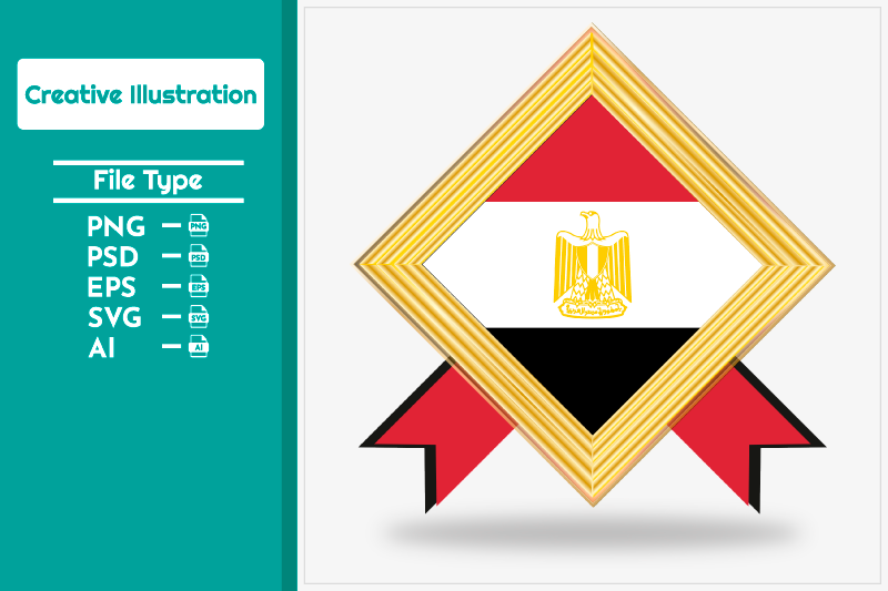 egypt-flag-vector-creative-illustration