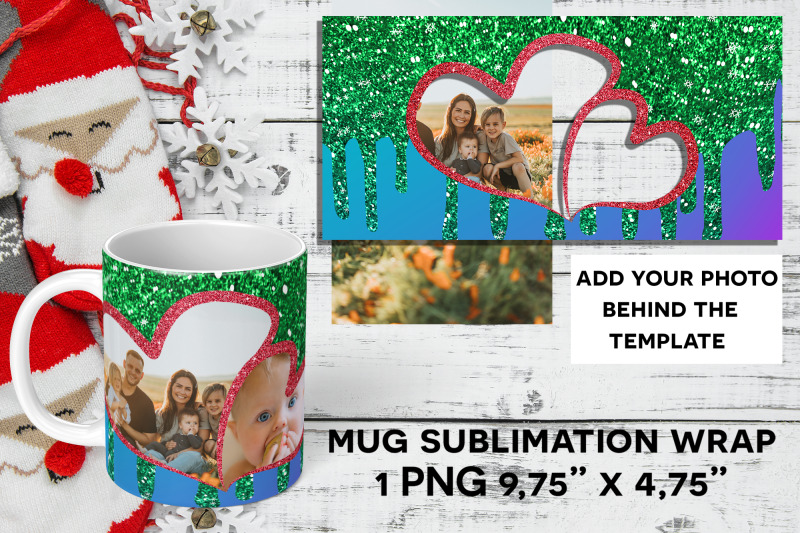 green-purple-heart-christmas-sublimation-photo-mug-wrap