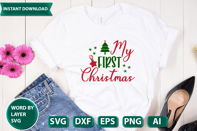 my-first-christmas-svg-cut-file