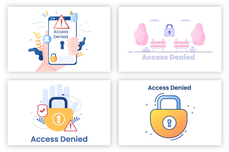 12-login-access-denied-vector-illustration