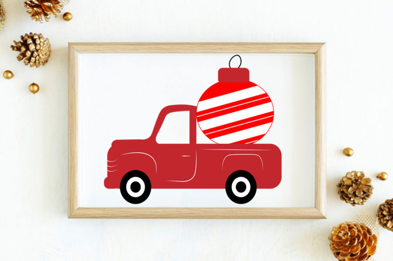 christmas-svg-red-truck-svg-red-truck-cricut-red-truck-cut-files