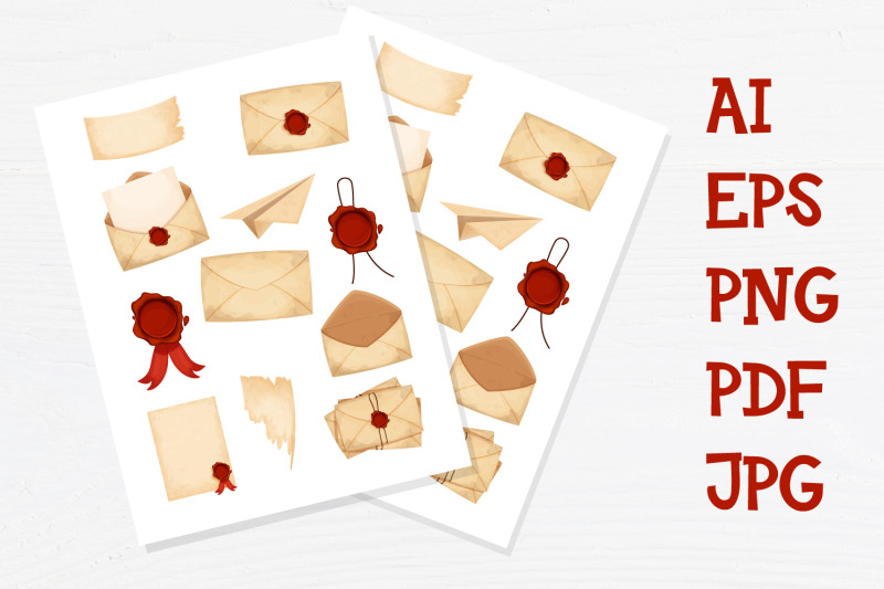 envelope-vintage-printable-stickers-pdf-png