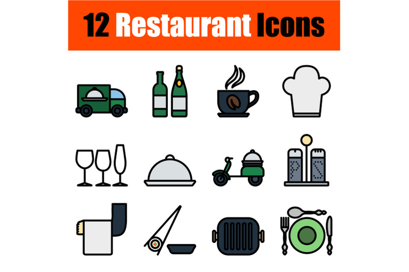 restaurant-icon-set