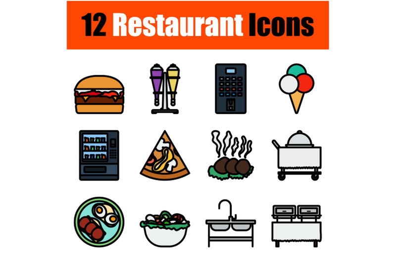 restaurant-icon-set