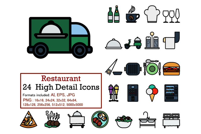 restaurant-icon-set