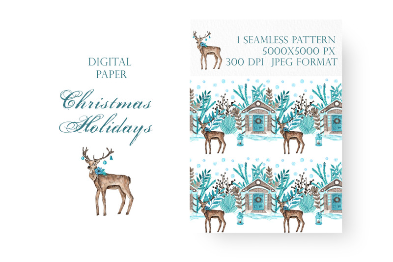 christmas-deer-watercolor-seamless-pattern-scandinavian-winter