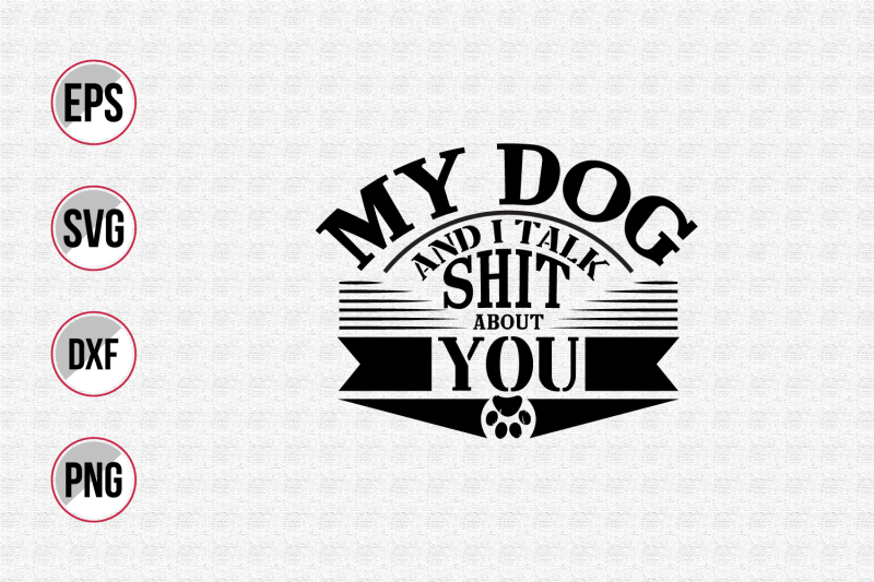 dog-quotes-vector-design-template