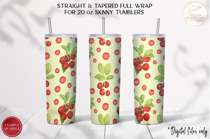red-berry-tumbler-sublimation-20oz-summer-tumbler-wrap-png