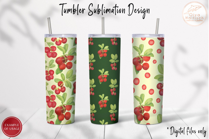 red-berry-tumbler-sublimation-20oz-summer-tumbler-wrap-png