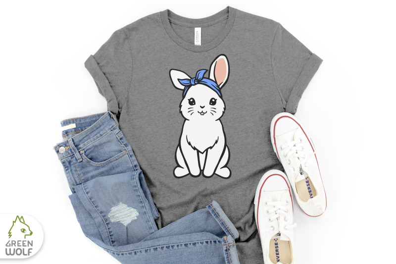 cute-bunny-with-bandana-svg-farm-animals-svg-layered-svg-files