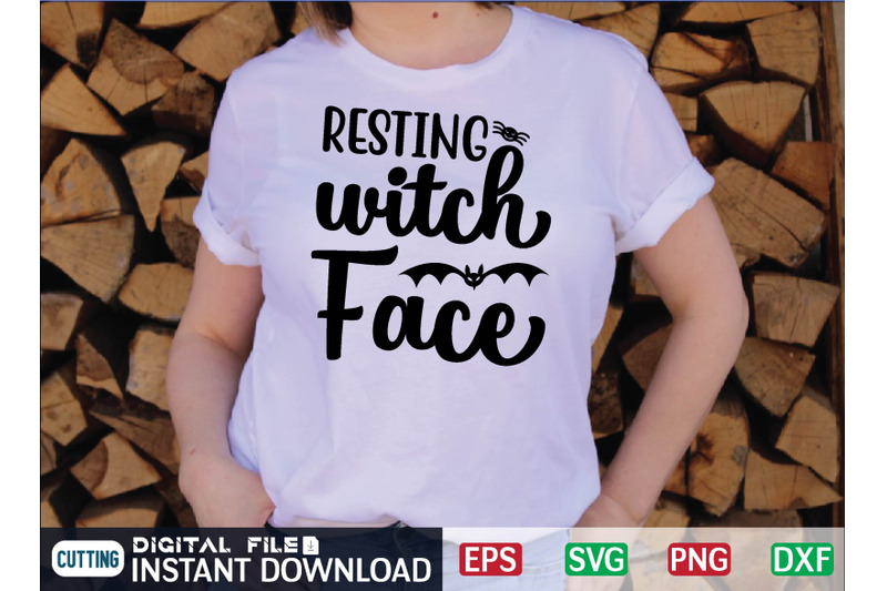 resting-witch-face-svg-design