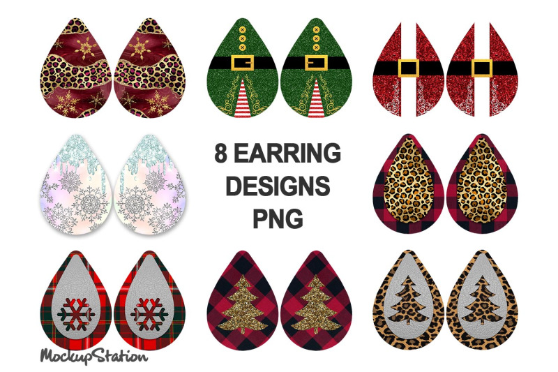 christmas-earring-sublimation-design-bundle-8-teardrop-earring-png