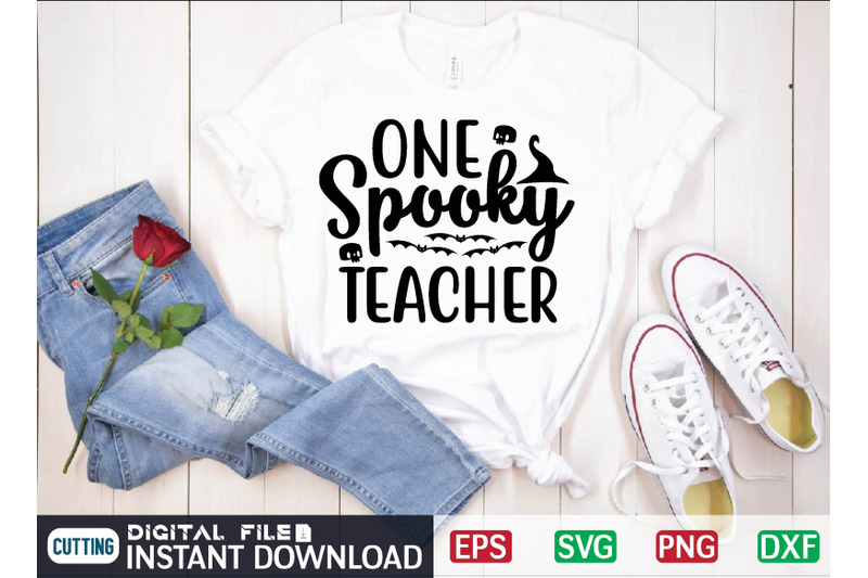 one-spooky-teacher-svg-design