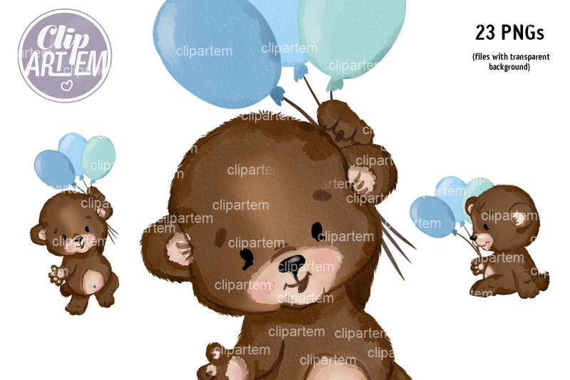 baby-bear-23-png-bundle-watercolor-clip-art-images