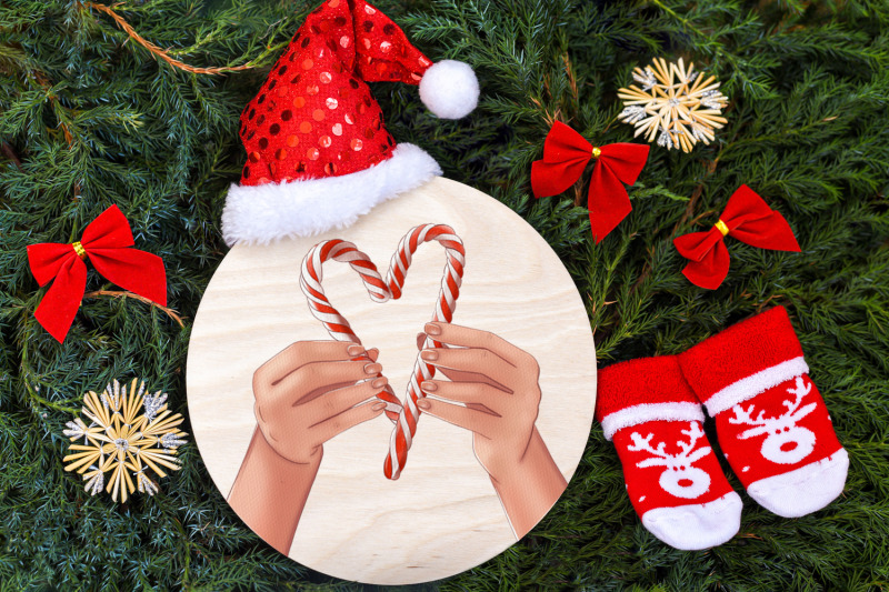 christmas-overlays-hand-with-a-gift-clipart-png-photoshop