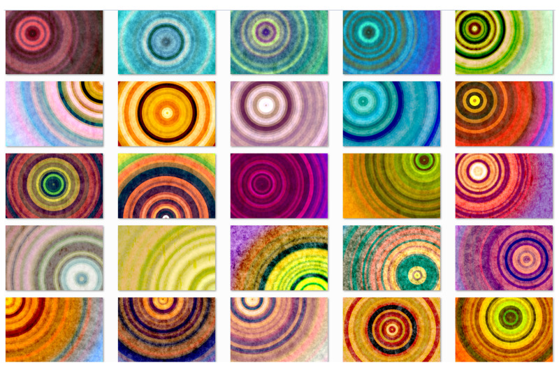 set-of-42-retro-concentric-and-radial-aged-backgrounds