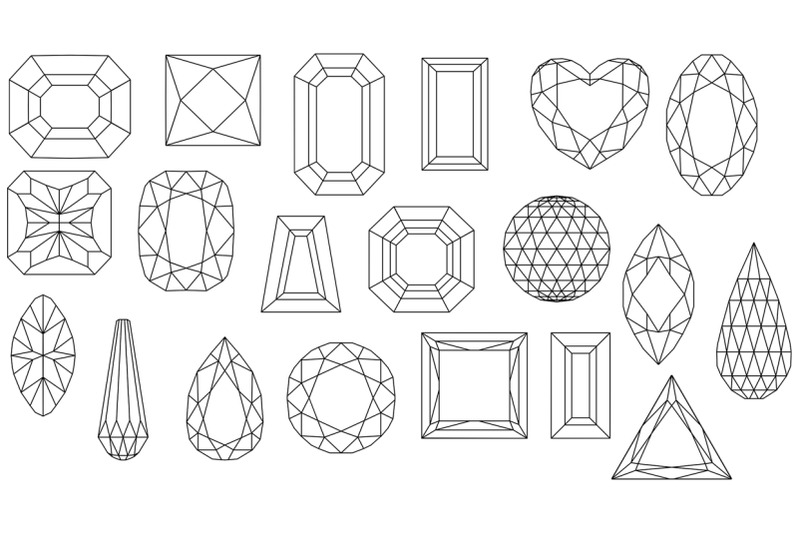 3-facet-crystal-and-polygonal-elements-sets-png-svg-and-ai-files