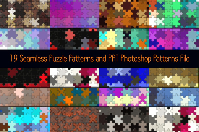 19-seamless-puzzle-pattern-set-and-pat-photoshop-patterns-file