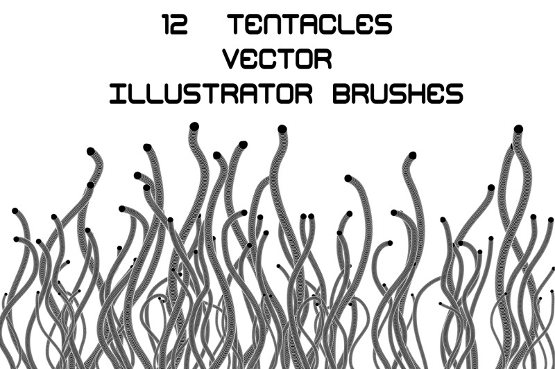 tentacles-futuristic-adobe-illustrator-brushes-pack