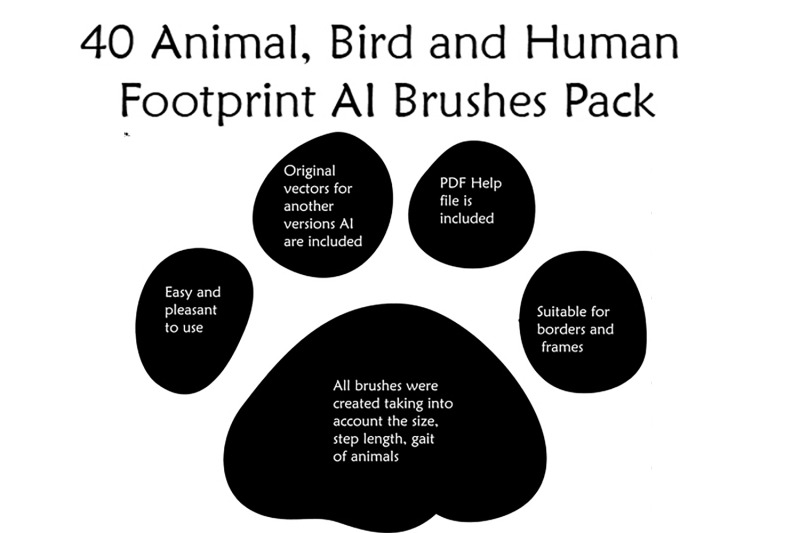 40-animal-bird-and-human-footprints-adobe-illustrator-pattern-brushes