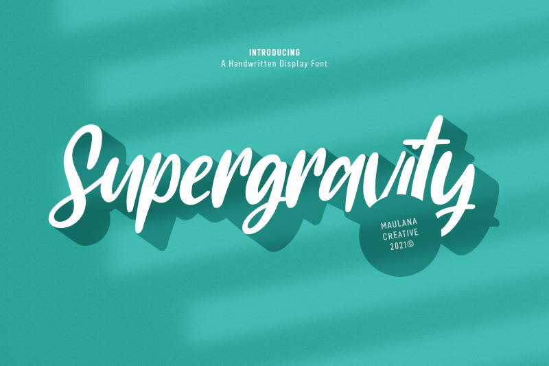 supergravity-handwritten-font