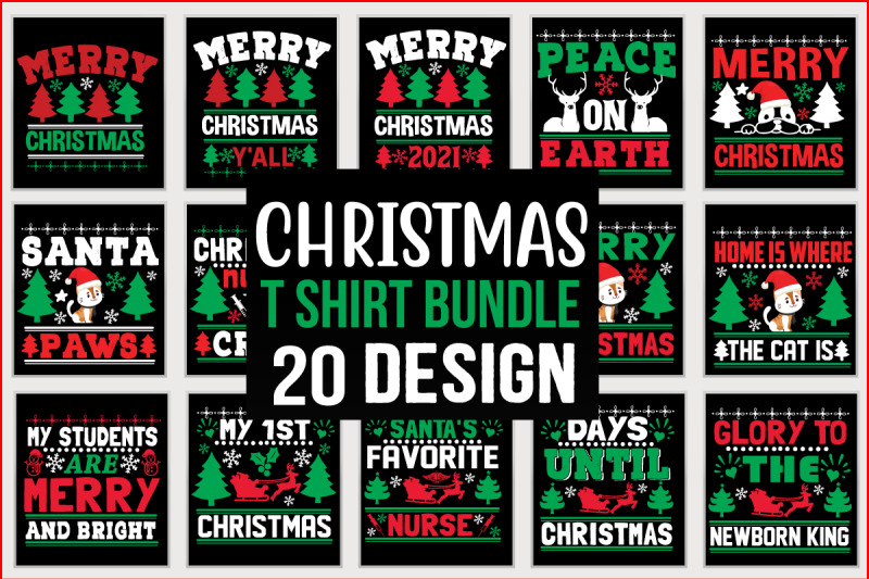 christmas-t-shirt-design-bundle