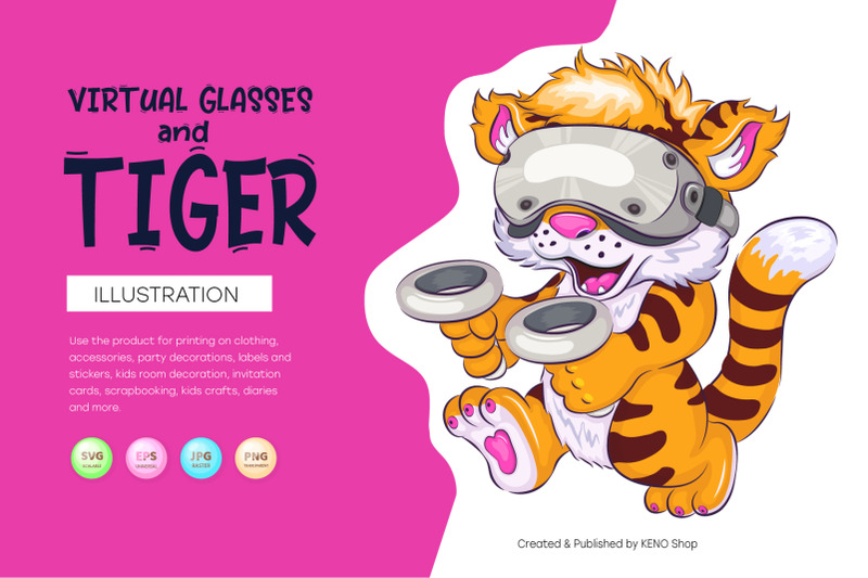 cartoon-tiger-and-virtual-glasses