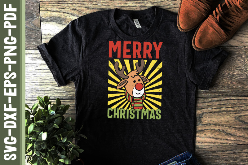 funny-reindeer-merry-christmas-design