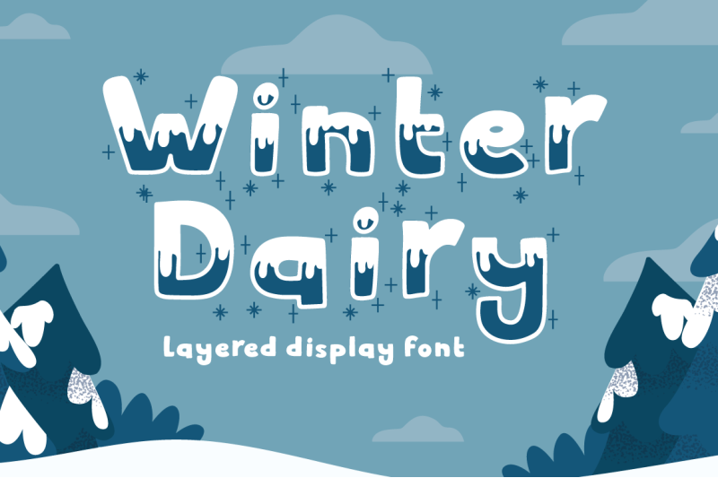 winter-dairy-christmas-font