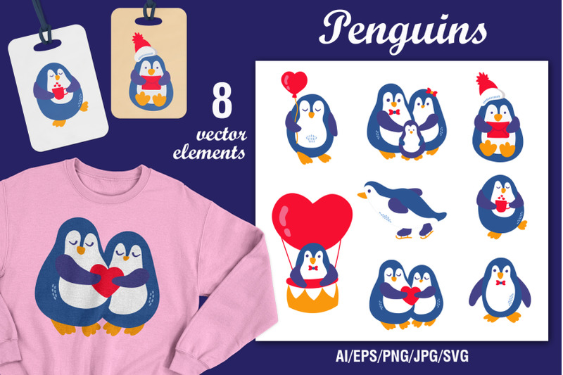 penguins-svg