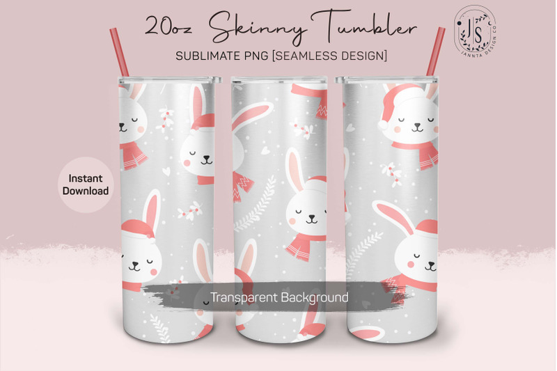 christmas-bunny-20oz-tumbler-sublimation