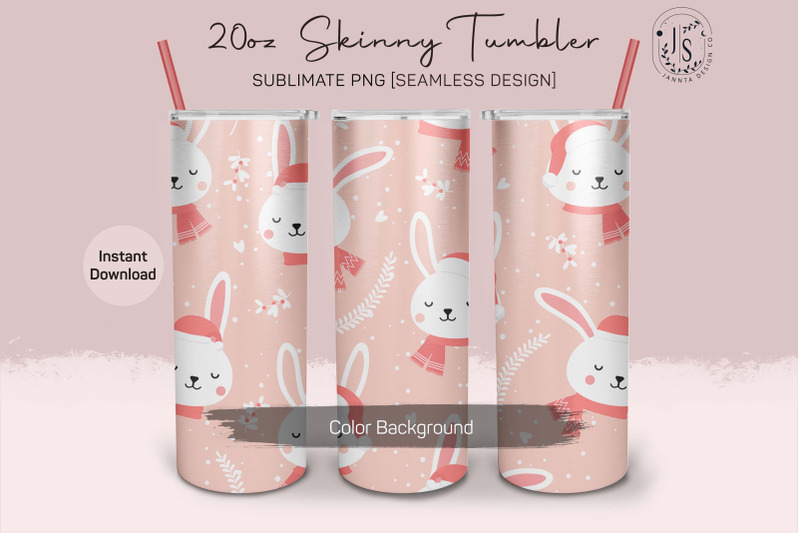 christmas-bunny-20oz-tumbler-sublimation