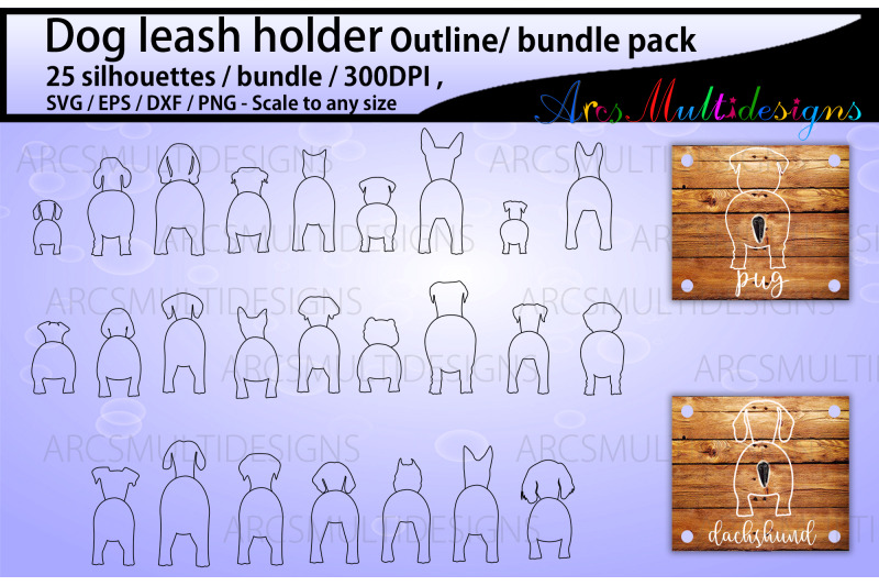 dog-leash-holder-outline-template