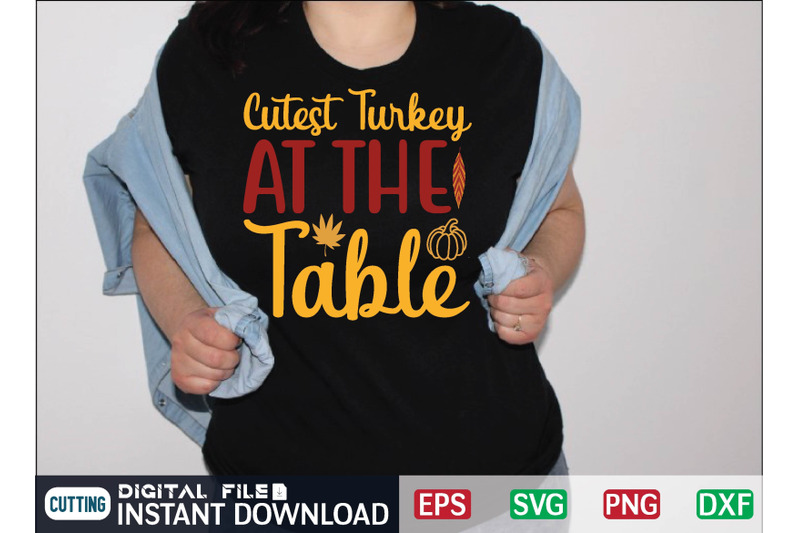 cutest-turkey-at-the-table-svg-design