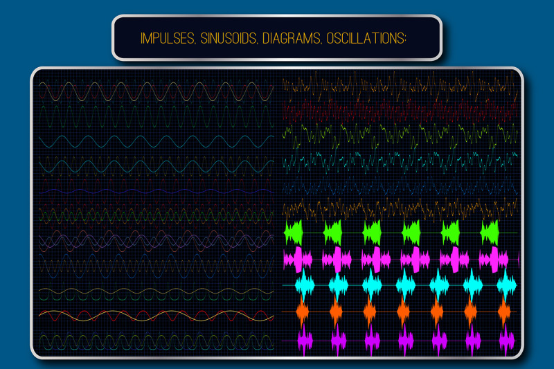 oscillation-waves-vector-pattern-brushes-22-impulse-graph-hesitation