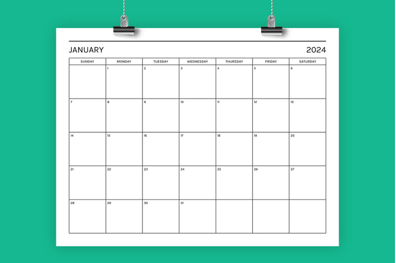 2024-basic-8-5-x-11-inch-calendar