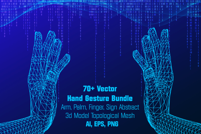 70-vector-hand-gesture-bundle-arm-palm-finger-sign-abstract-3d-m