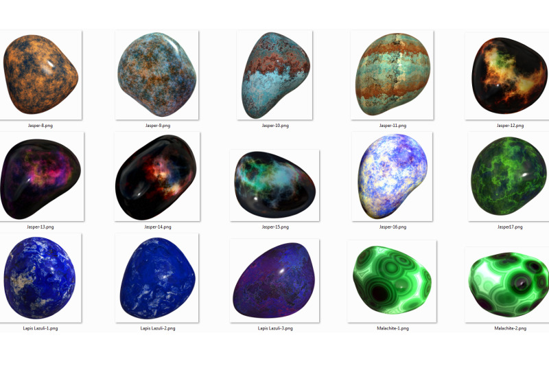 80-polished-gem-stone-pebble-bundle-big-transparent-png-files