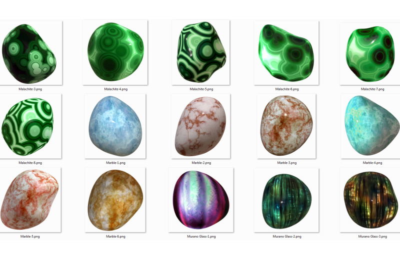 80-polished-gem-stone-pebble-bundle-big-transparent-png-files