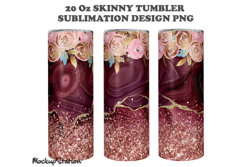 pink-glitter-tumbler-wrap-design-sublimation-png