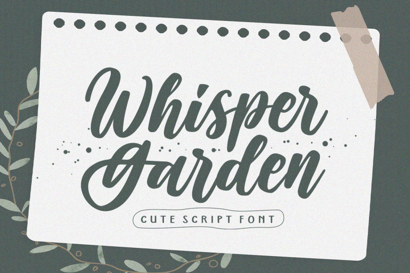 whisper-garden-cute-script-font