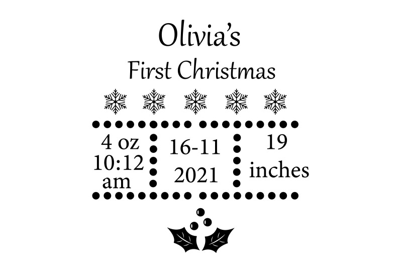 first-christmas-baby-birth-announcement-baby-birth-svg