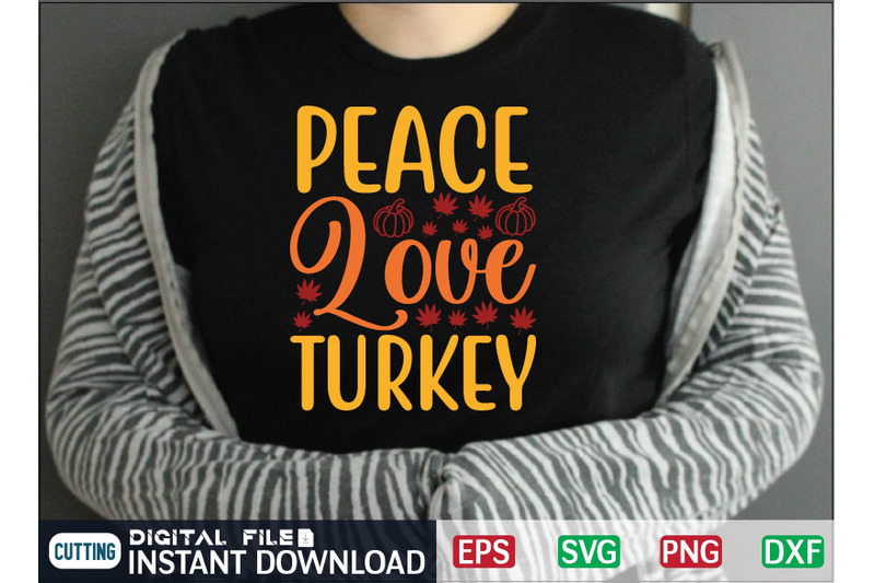 peace-love-turkey-svg-design